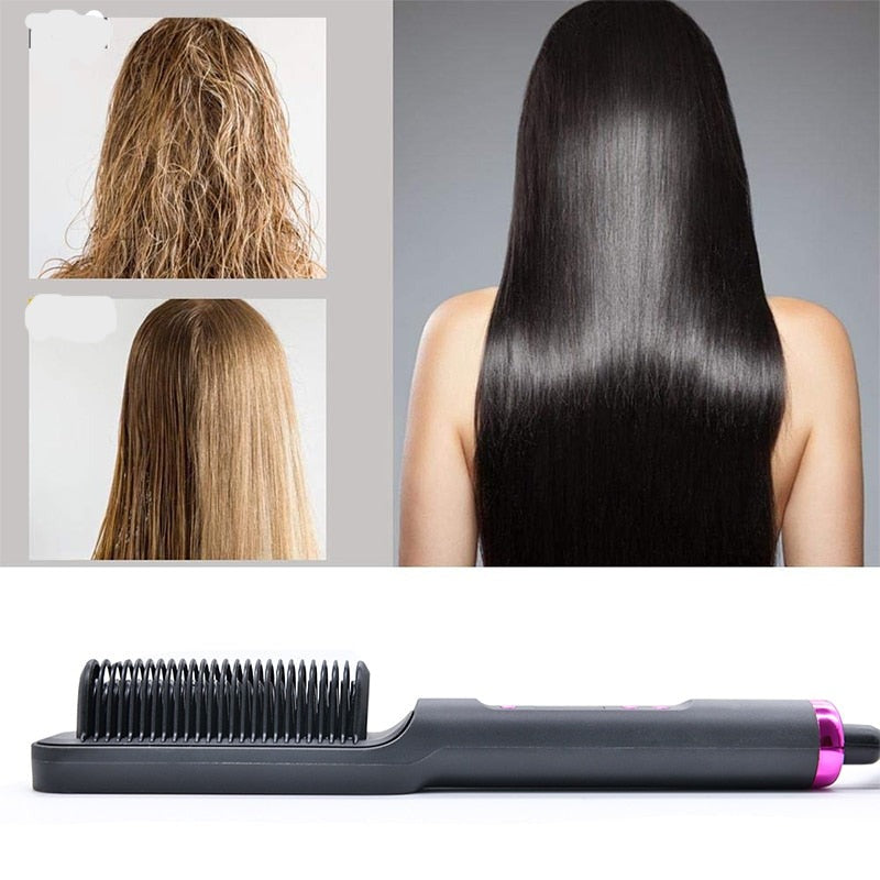 Clothes up ™ Straightening And Curly Iron Brush